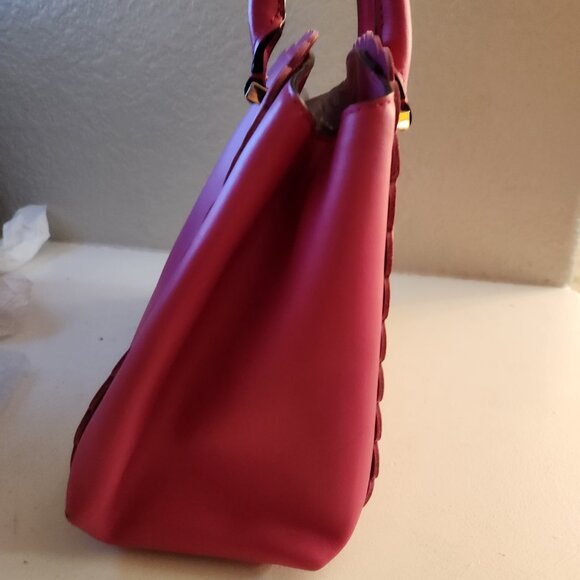 Nwot Kate Spade NY Linzi Pink Leather Scalloped Satchel Tote Purse - Picture 5 of 14